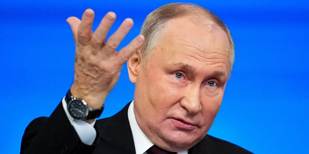 Президент рф Володимир Путін під час публічного виступу
