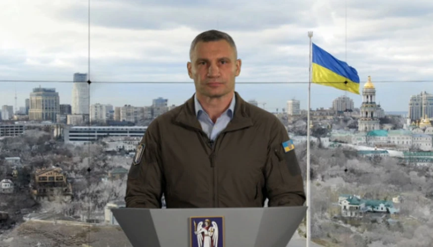 Київський міський голова Віталій Кличко під час брифінгу щодо підготовки столиці до зими.