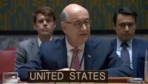 Заступник постійного представника США при ООН Ден Негреа на засіданні Ради Безпеки ООН