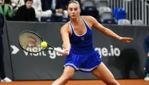 Марта Костюк під час матчу 1/4 фіналу WTA 1000 у Цинциннаті
