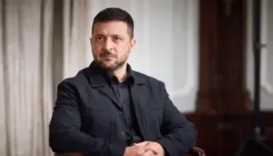 Володимир Зеленський під час вечірнього звернення, Офіс президента України