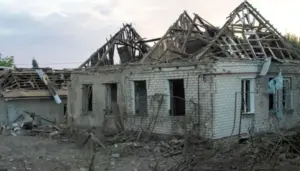 Наслідки дронової атаки РФ по центральному ринку Запоріжжя