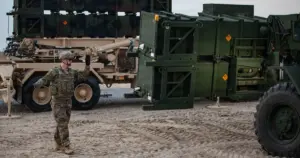 Ракета-перехоплювач Patriot PAC-2 наземного базування (фото Повітряного командування Схід / Facebook)